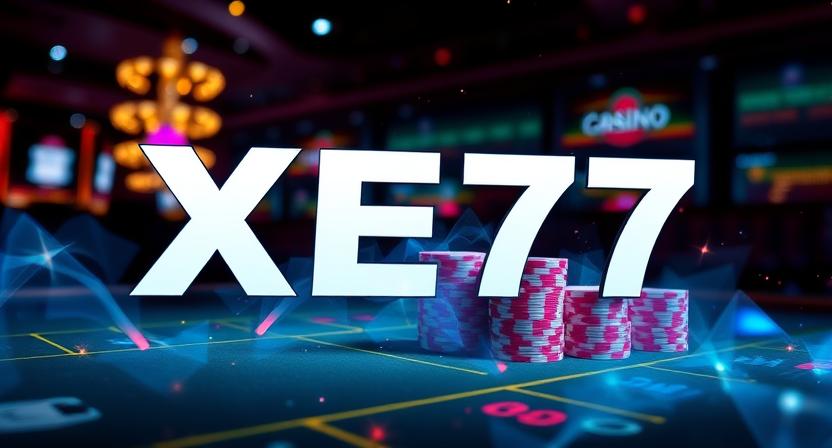 Immersive lounge-style interface of XE77 casino